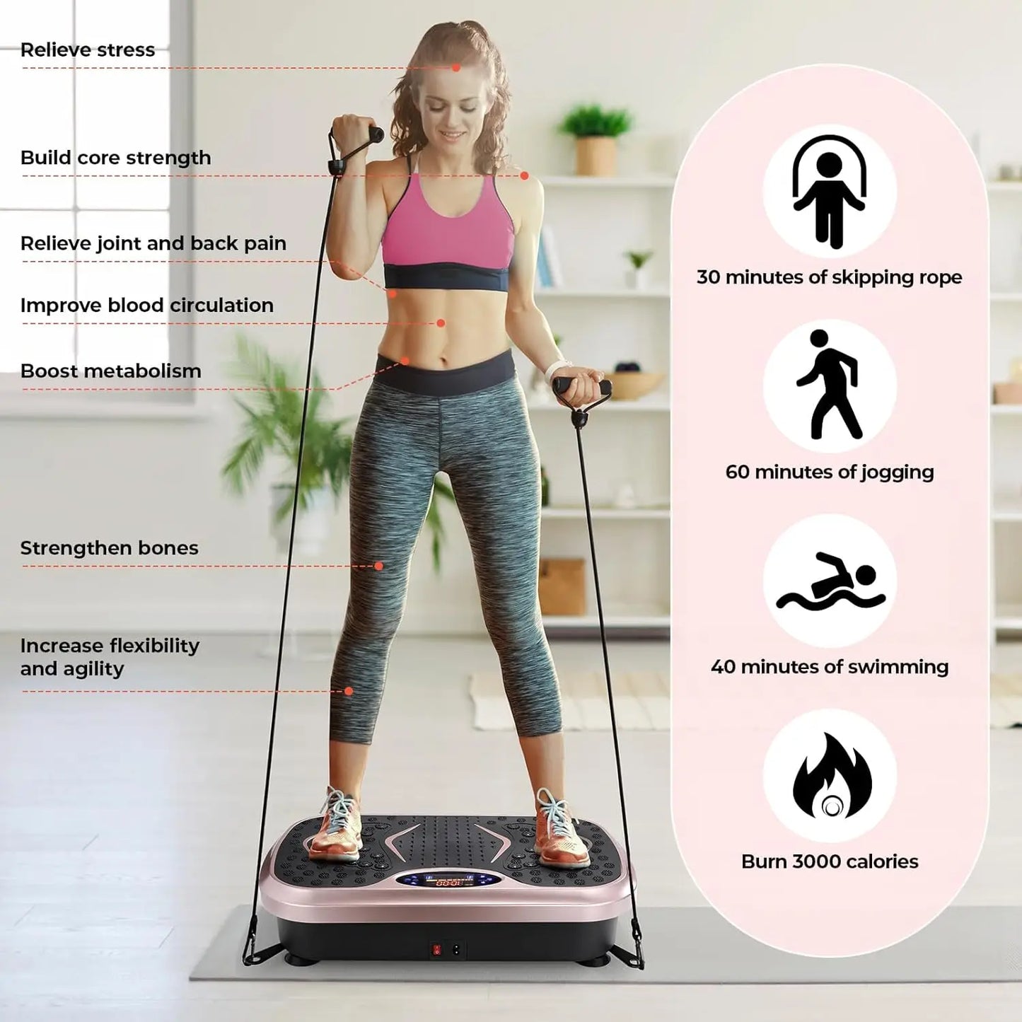 Vibration Plate Fitness Board For Home Full Body Workout