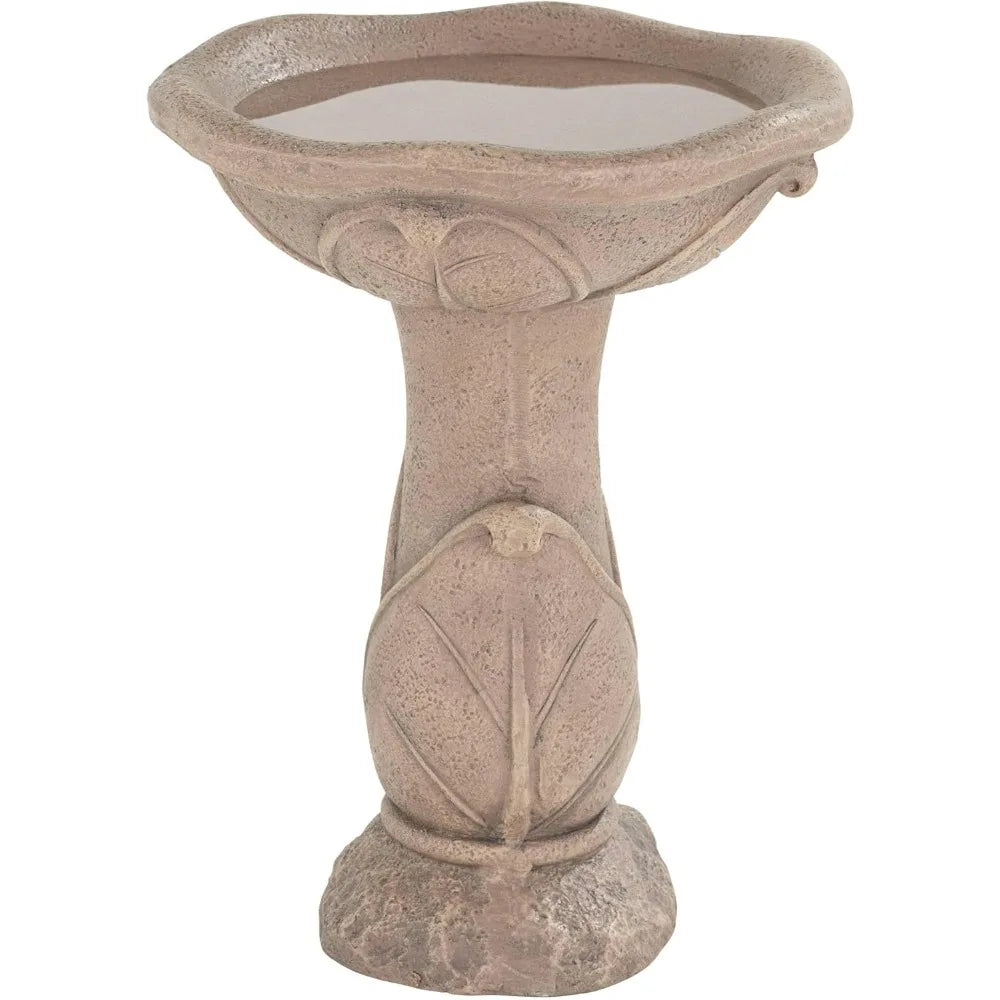 Lamps Plus Water Lily Bird Bath Fountain Outdoor Decor