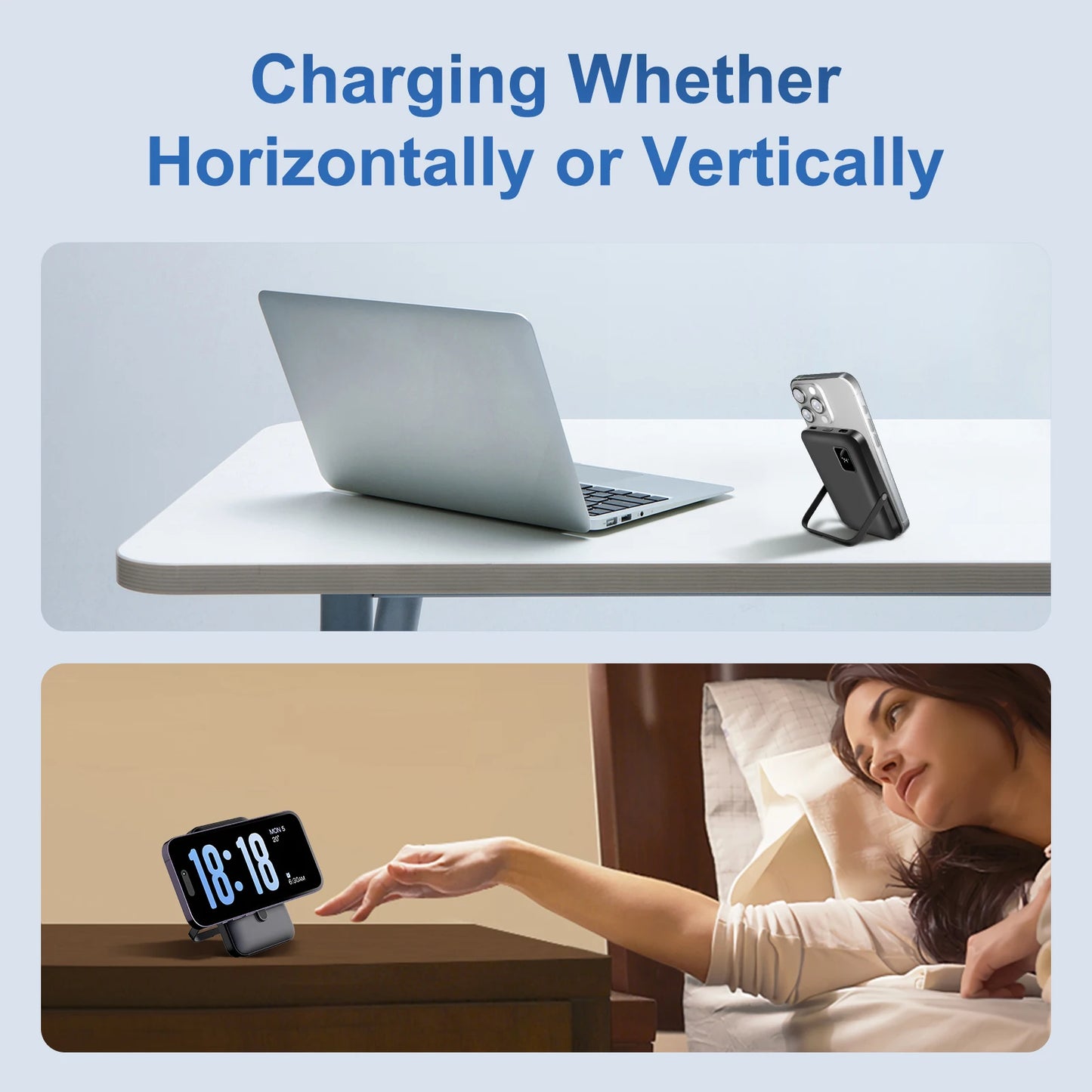 Magnetic 10000mAh Wireless Power Bank For iPhone With 20W