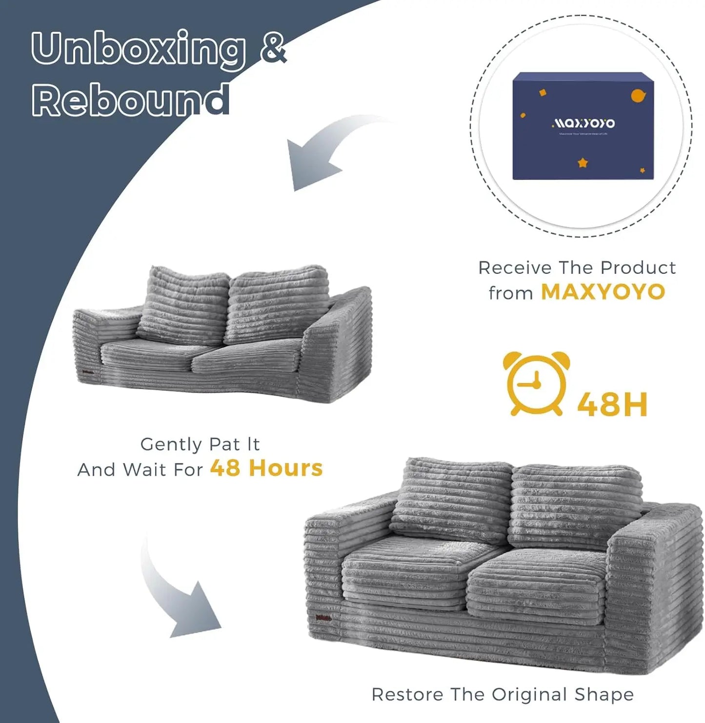 Bean Bag Sofa With Pillows And Armrests