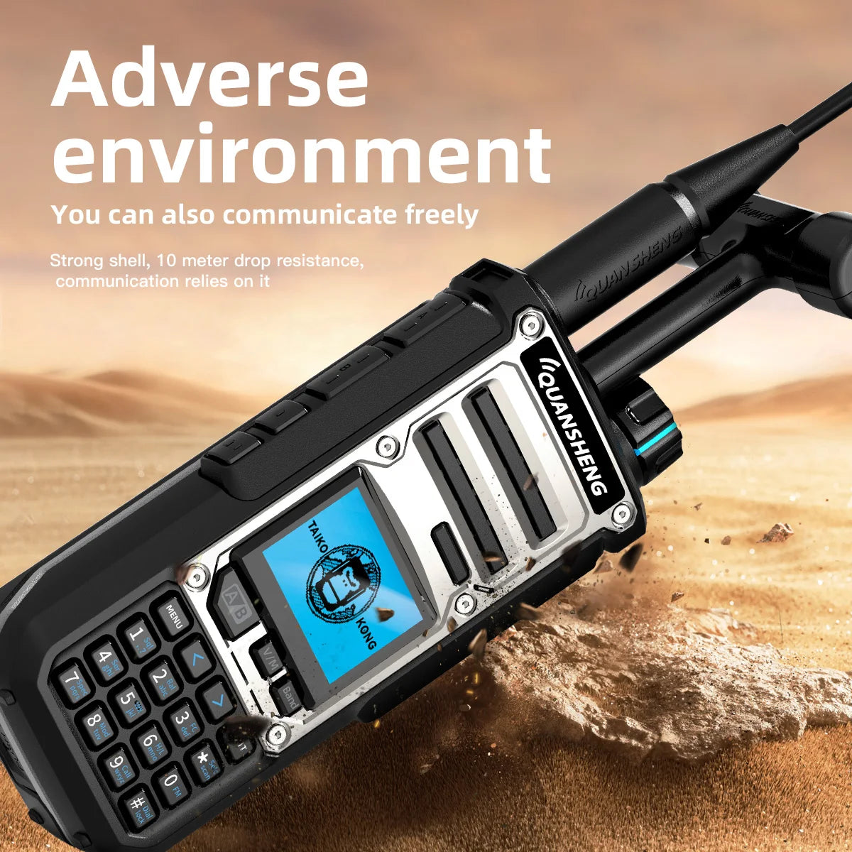 Quan Sheng TK11 Dual Band Radio 10W NOAA Alarm Portable