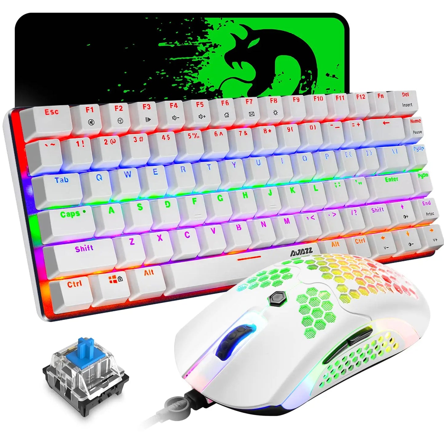 Attack Shark Mechanical Gaming Keyboard And Mouse Set