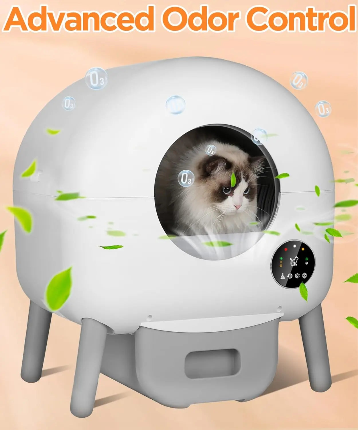 XMSJ Automatic Self Cleaning Cat Litter Box with Trash Bags