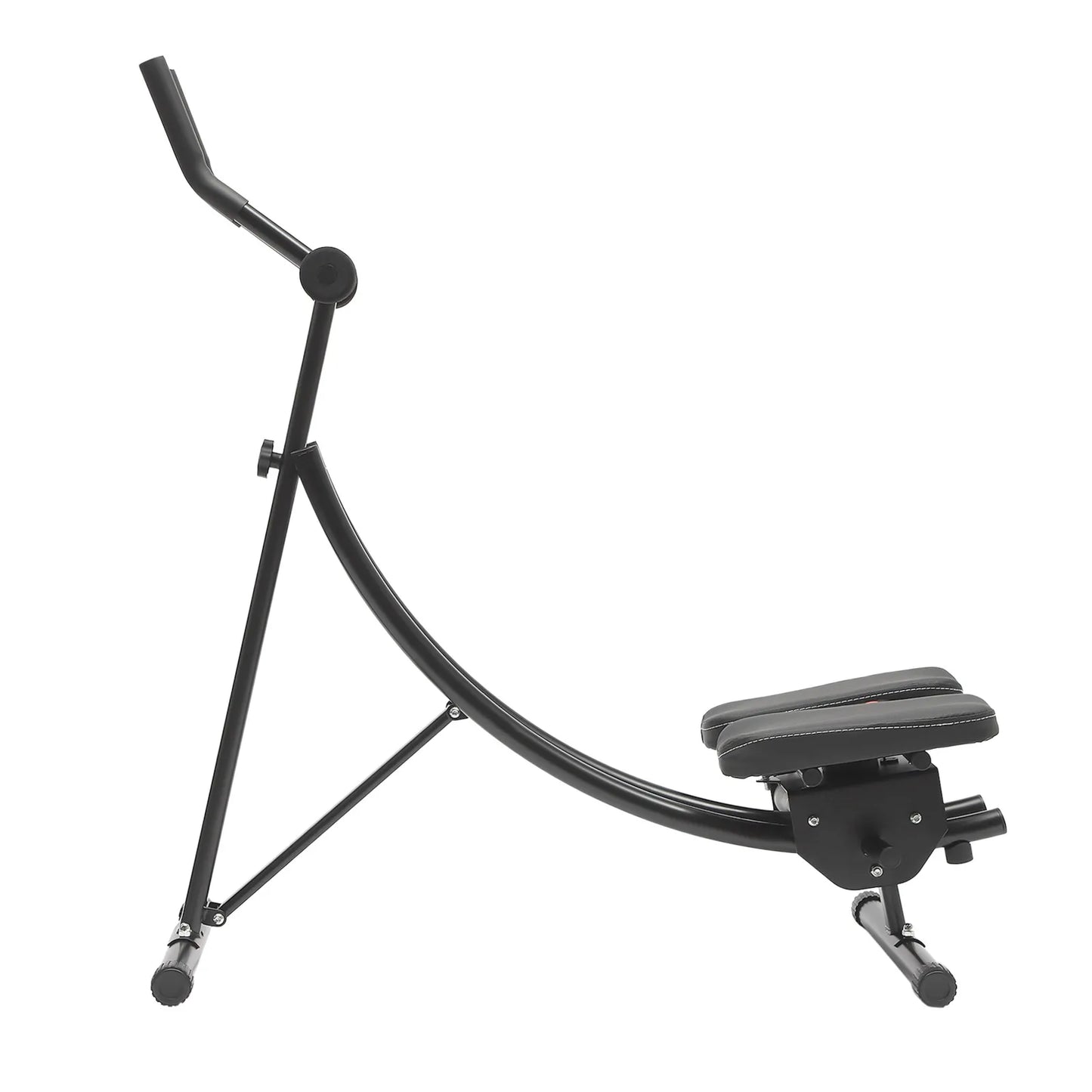 Abdominal Crunch Coaster, Height Adjustable Ab Trainer Abdominal Whole with LCD Monitor & Six Silent Rollers for Home,Gyms