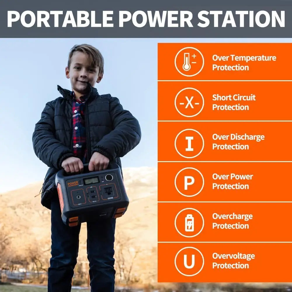 Portable Power Station 290Wh 110V 200W Pure Sine Wave
