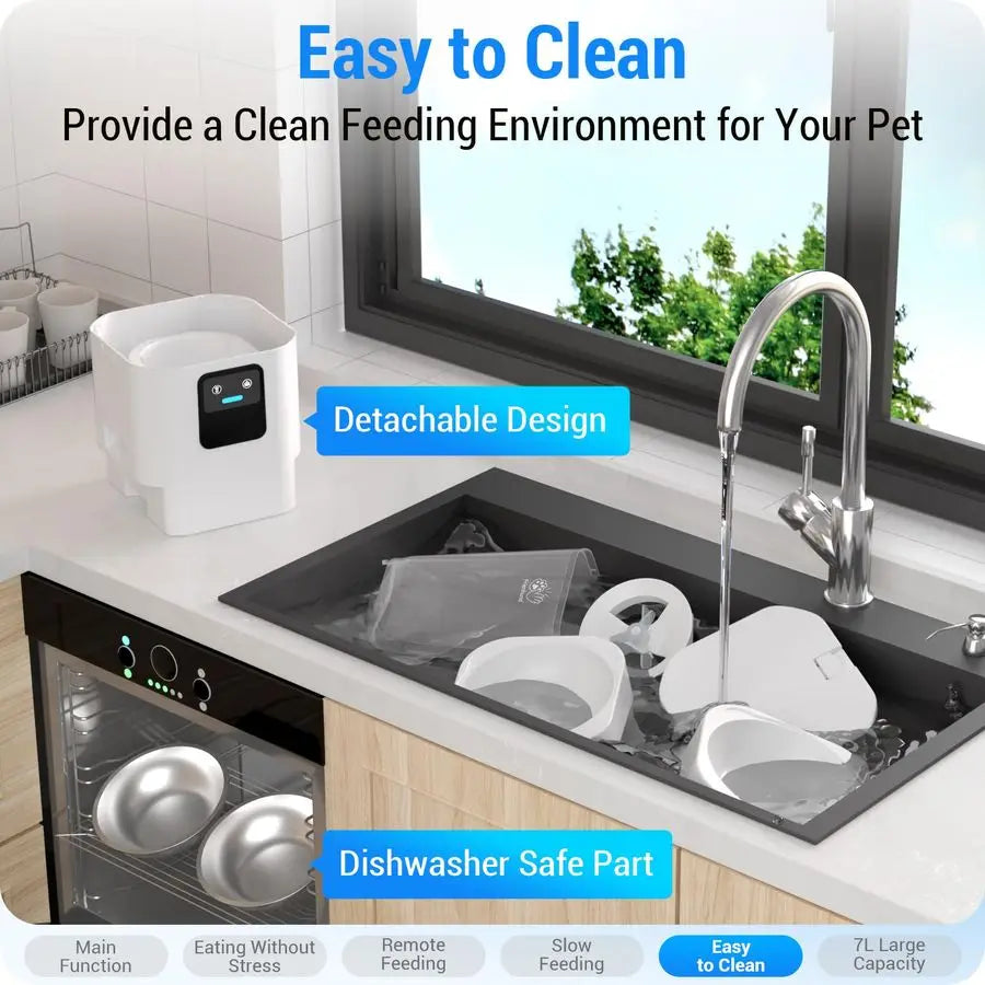 Automatic Pet Feeder For Cats And Dogs With App Control