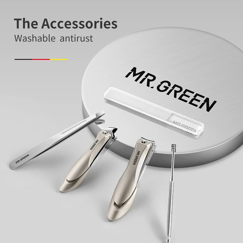 MR.GREEN Manicure Set Stainless Nail Clippers and Scissors Travel Kit