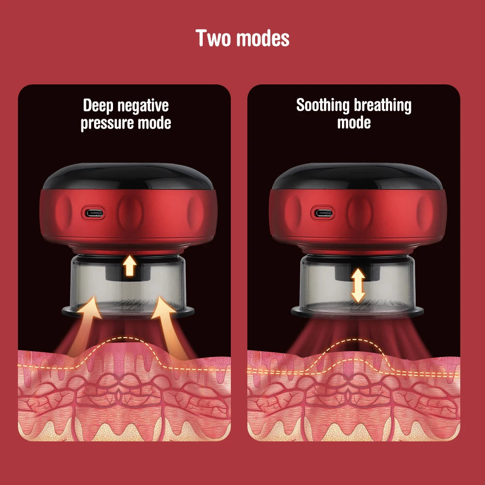 Moajaza Electric Vacuum Cupping Massager With Heating Therapy