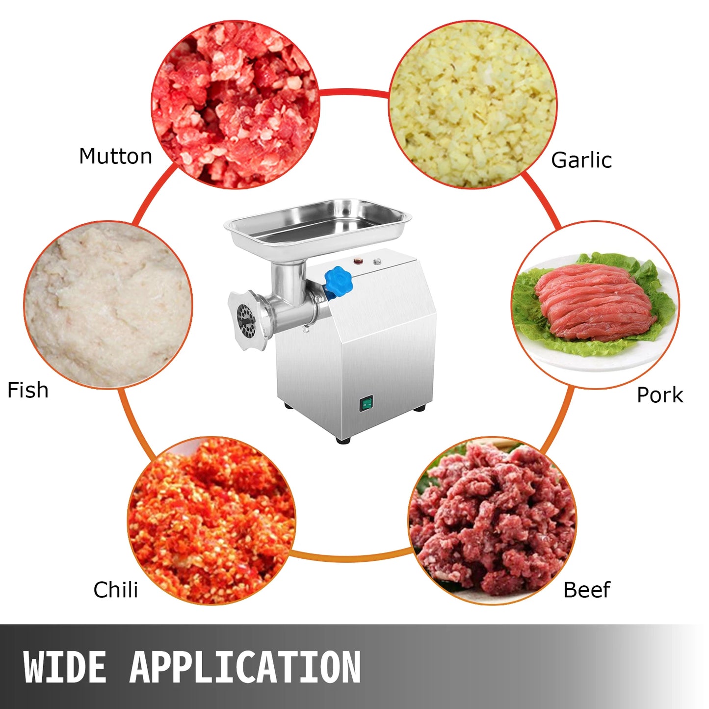 SucceBuy Commercial Electric Meat Grinder For Commercial Kitchen