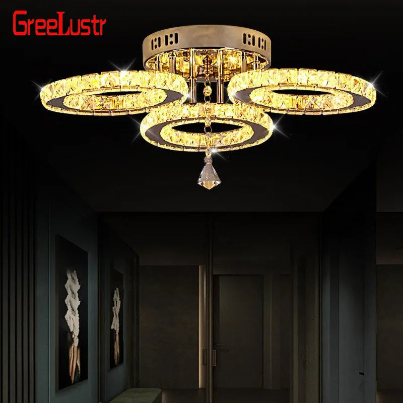 GreeLustr Crystal Ceiling Pendant Light Chandelier