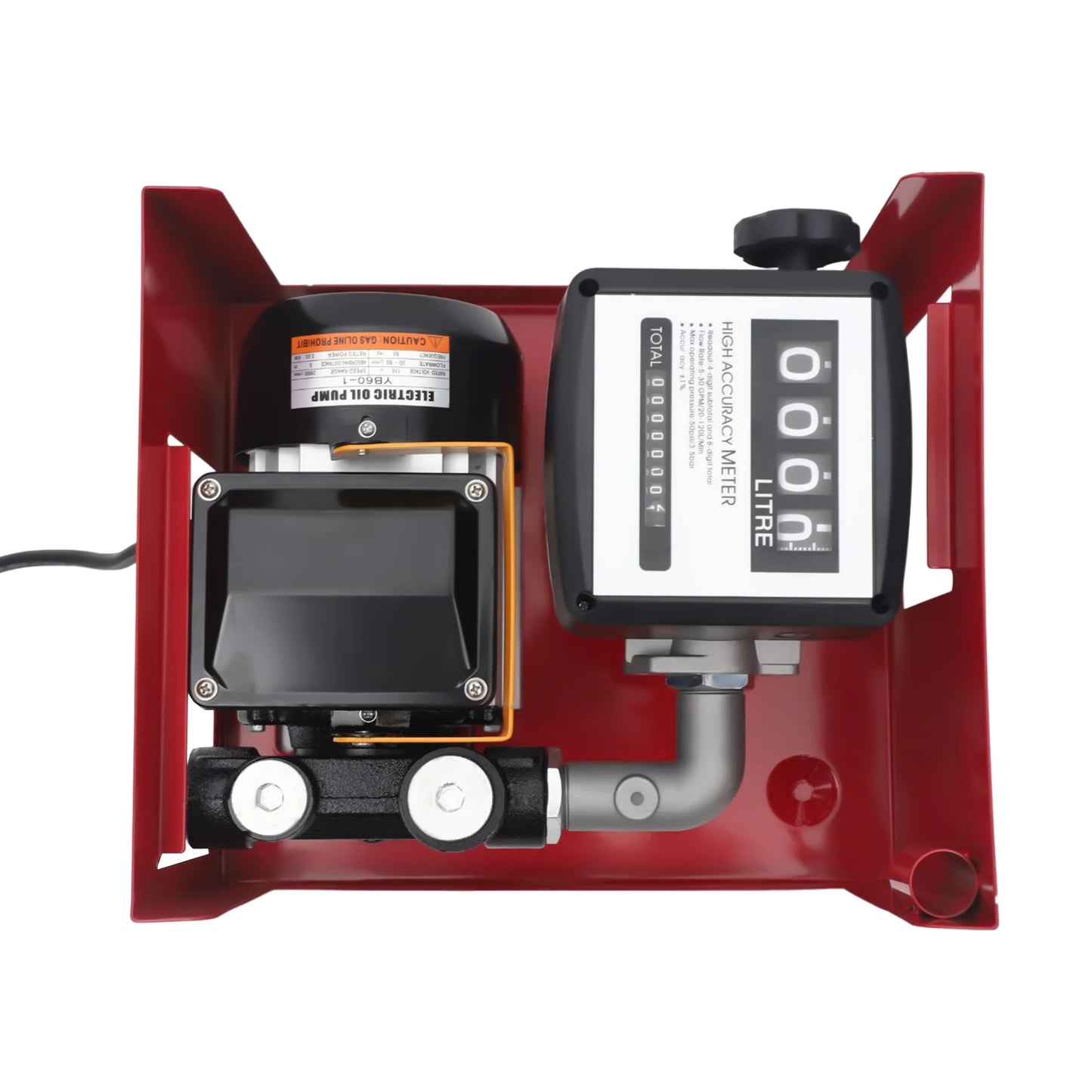 Bymaocar Electric Diesel Transfer Pump 110V 550W With Nozzle Meter