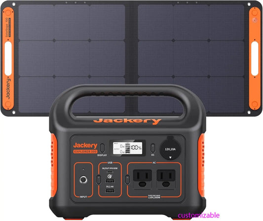 XMSJ Solar Generator 300W 293Wh Battery With 100W Panel