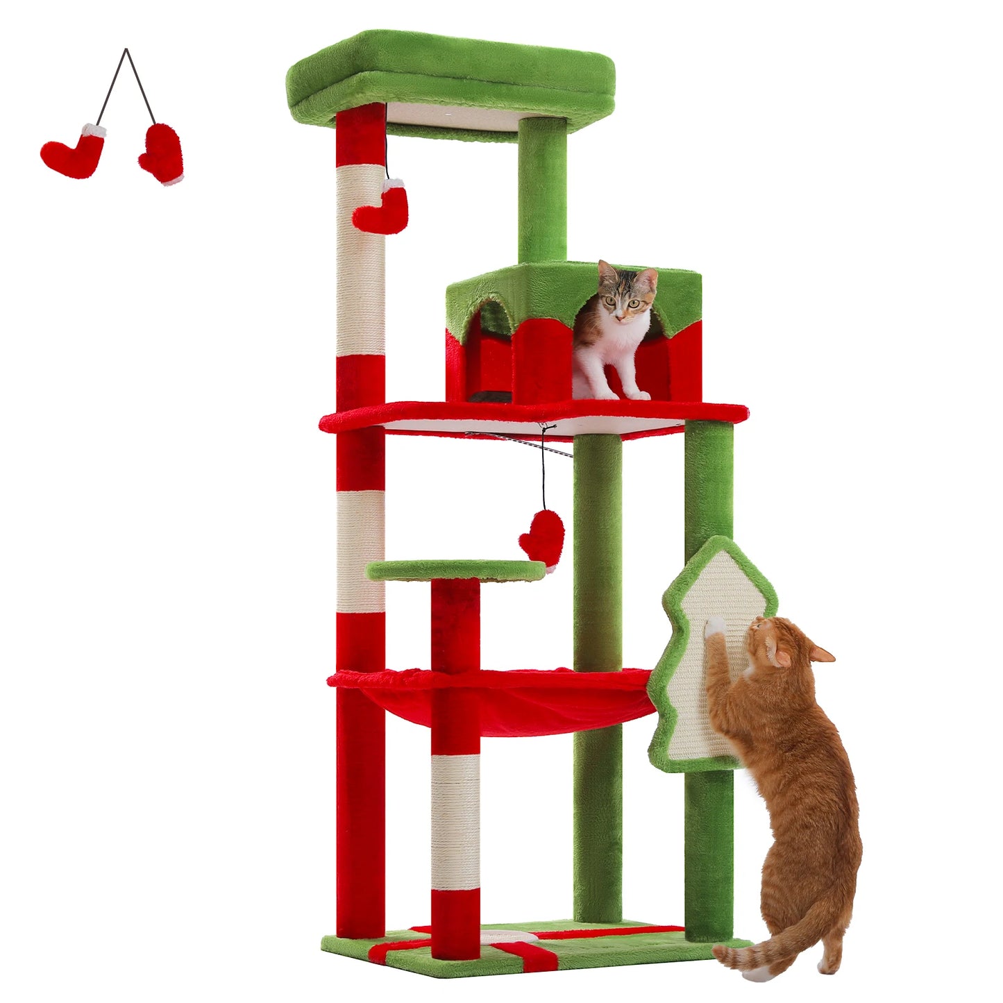 PAWZ Road Five Level Cat Tree Indoor Cat Tower Sturdy