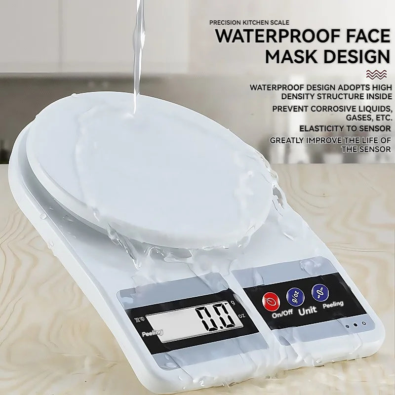 Digital Kitchen Scale With Rechargeable Battery For Precise Baking