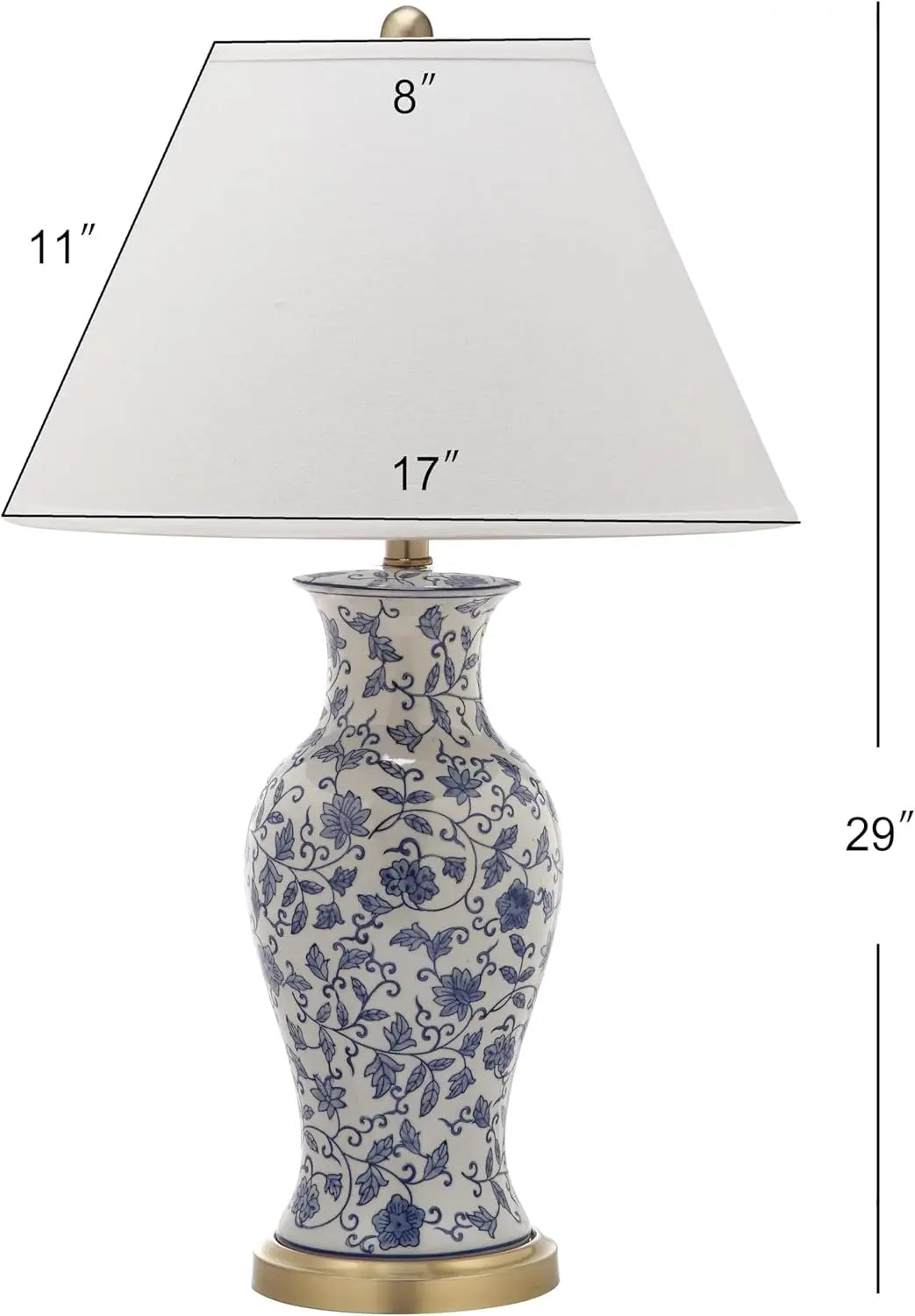 Ceramic Table Lamps Set Of Two With LED Bulbs Included