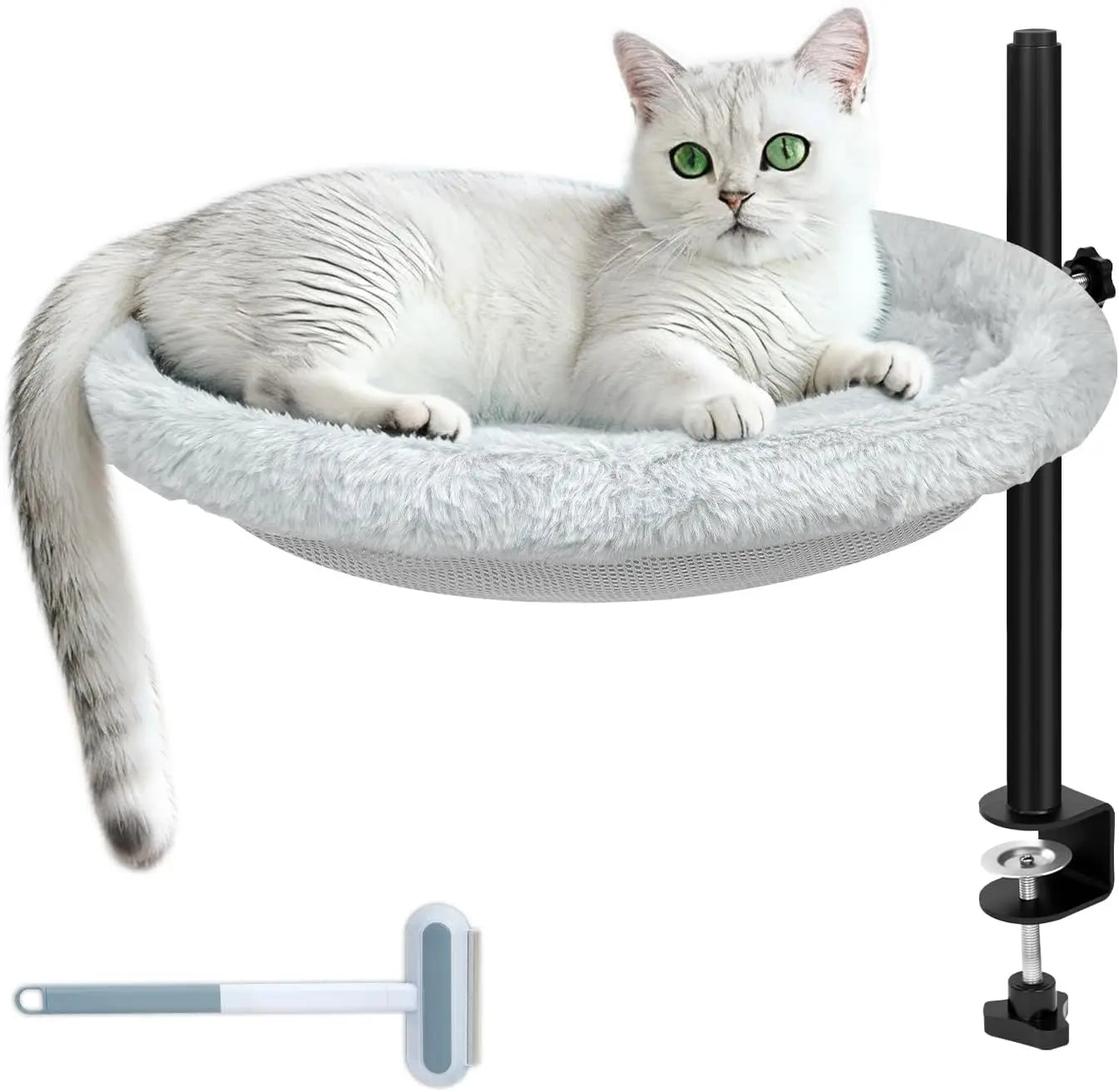 XMSJ Cat Bed for Desk 360 Rotating Height Adjustable