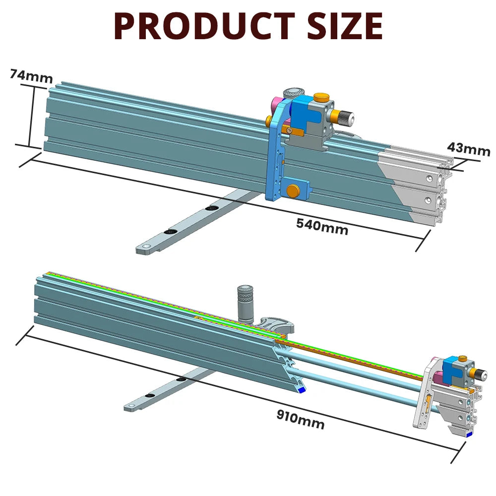 NASUMDIY Miter Gauge With Extended Fence For Table Saw Router