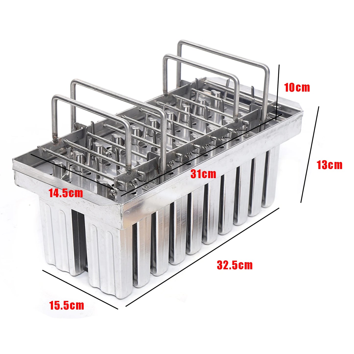 Food-Grade Stainless Steel Ice Pop Mold For 20 Pops