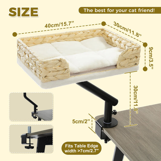 PAWZ Road Cat Desk Bed 360 Degree Rotatable Indoor Hammock