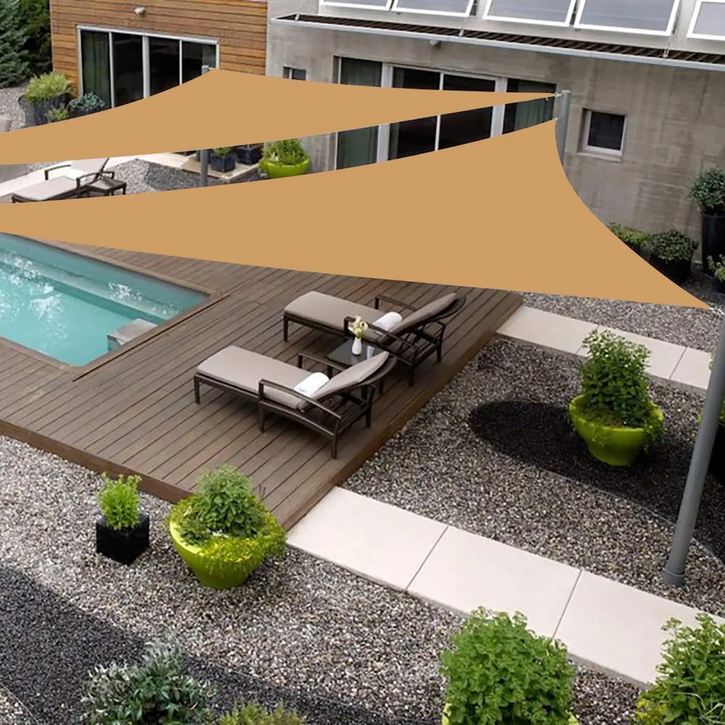 Shade Sail T28 HDPE UV Block For Patio Garden Durable