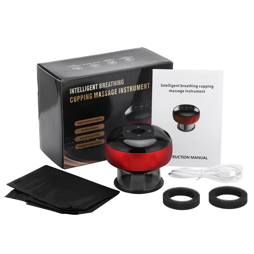 Moajaza Electric Vacuum Cupping Massager With Heating Therapy