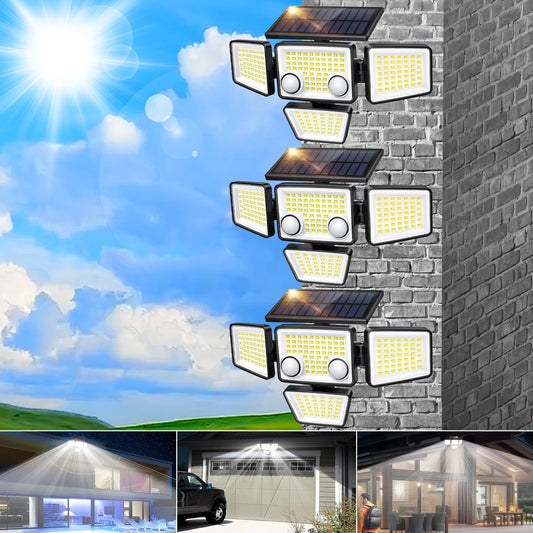 SZRSTH Solar Outdoor Lights 3000LM LED Motion Sensor Backyard