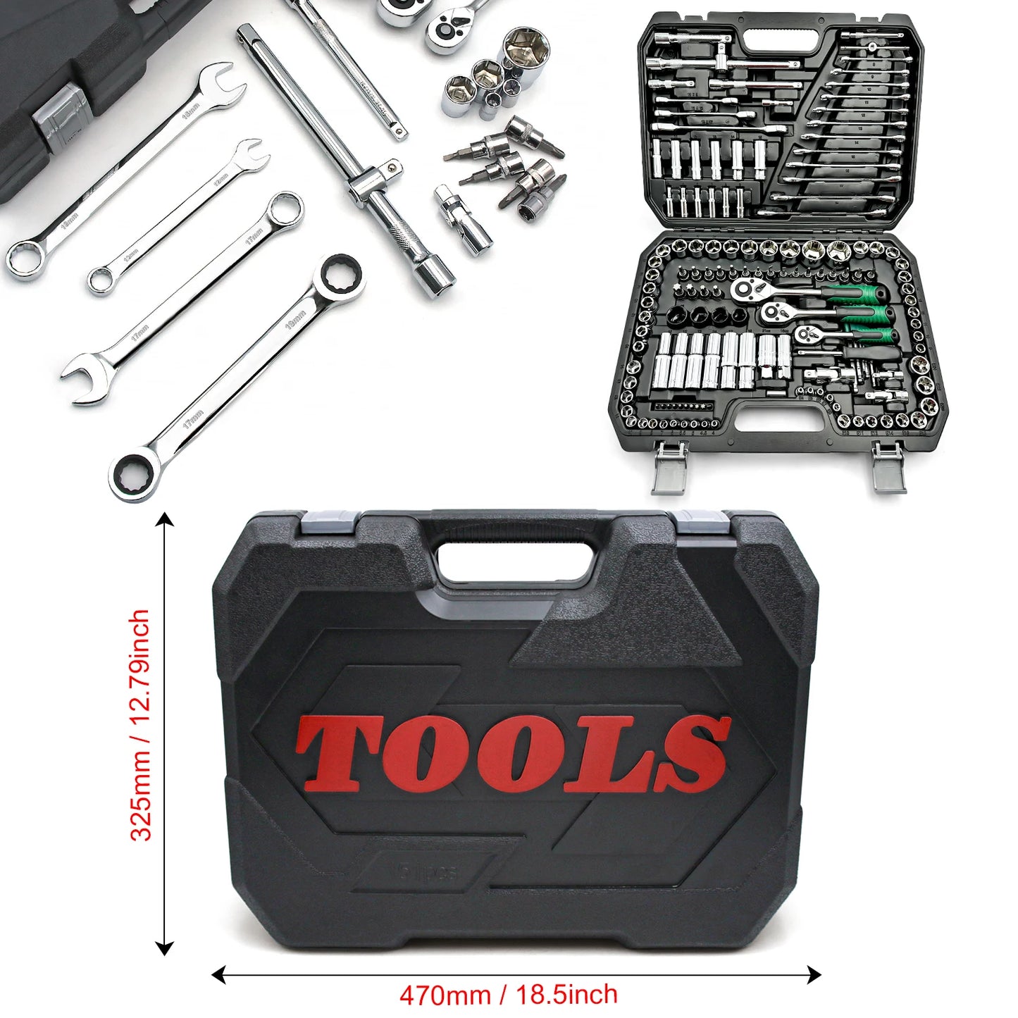 NIUXIANG 151 Piece Drive Socket Set With Ratchets Case