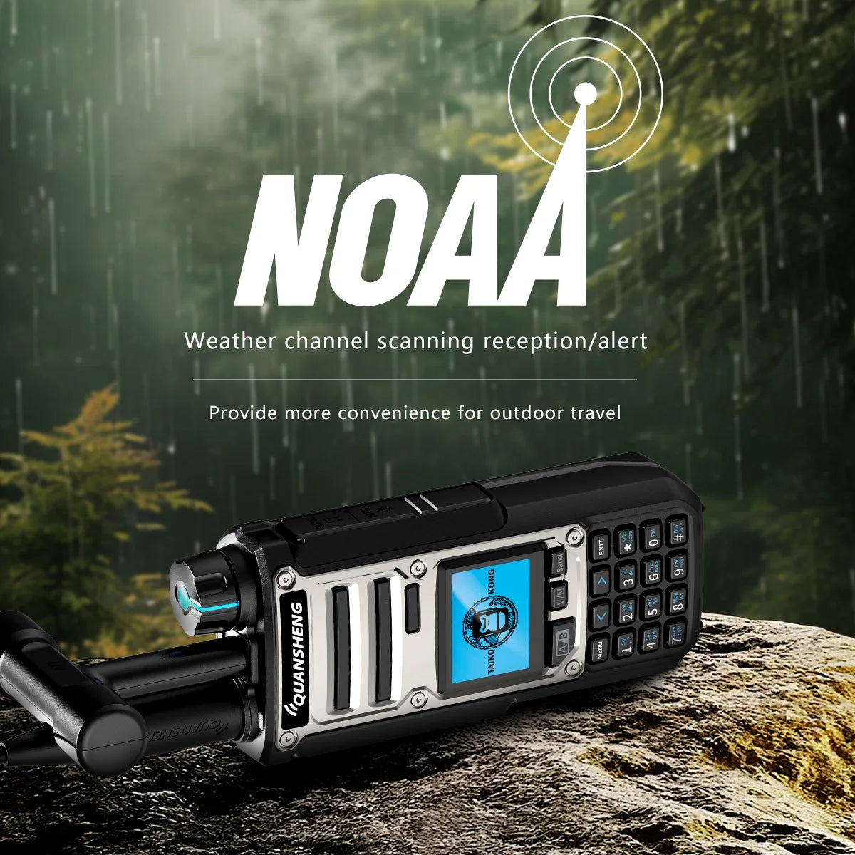 Quan Sheng TK11 Dual Band Radio 10W NOAA Alarm Portable