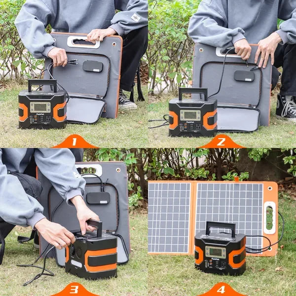 Portable CPAP Battery Power Station 166Wh With Solar Panel