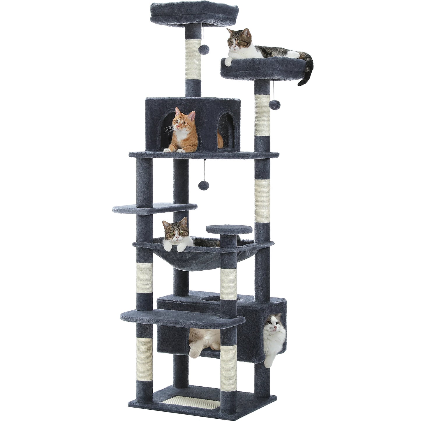 PEQULTICN Five Level Cat Tree Tower With Scratching Posts