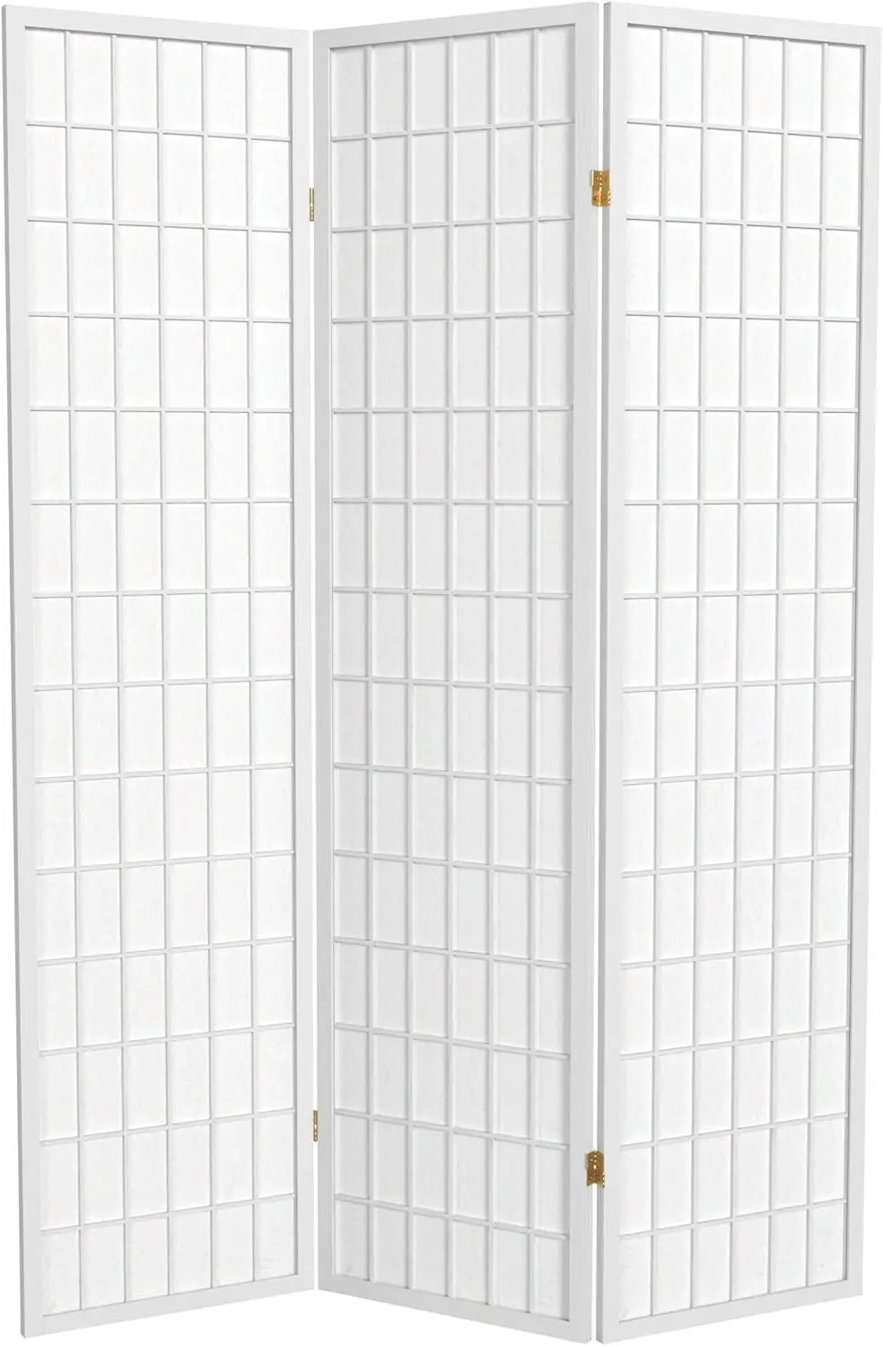 Japanese Shoji Room Divider Screen With Rice Paper Panels