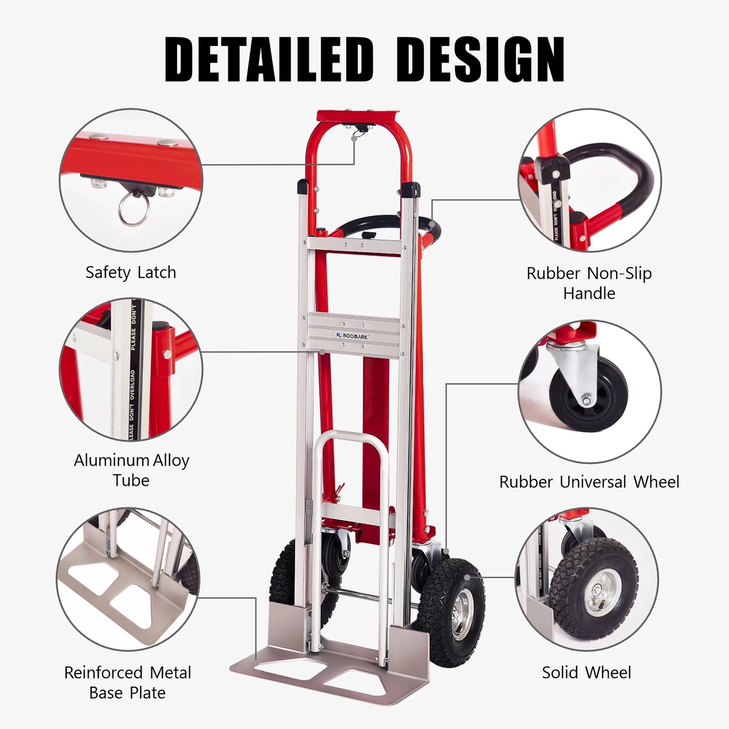 4 In 1 Convertible Hand Truck Dolly With Telescopic Frame