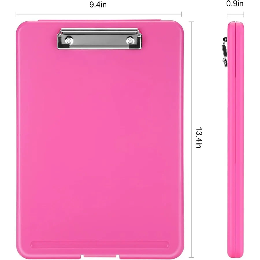 Foldable Plastic Clipboard With Built In Storage For Office Productivity