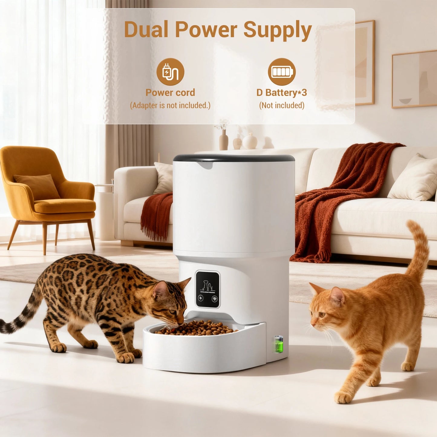 HiMISS Programmable Automatic Pet Feeder For Small Dogs Cats