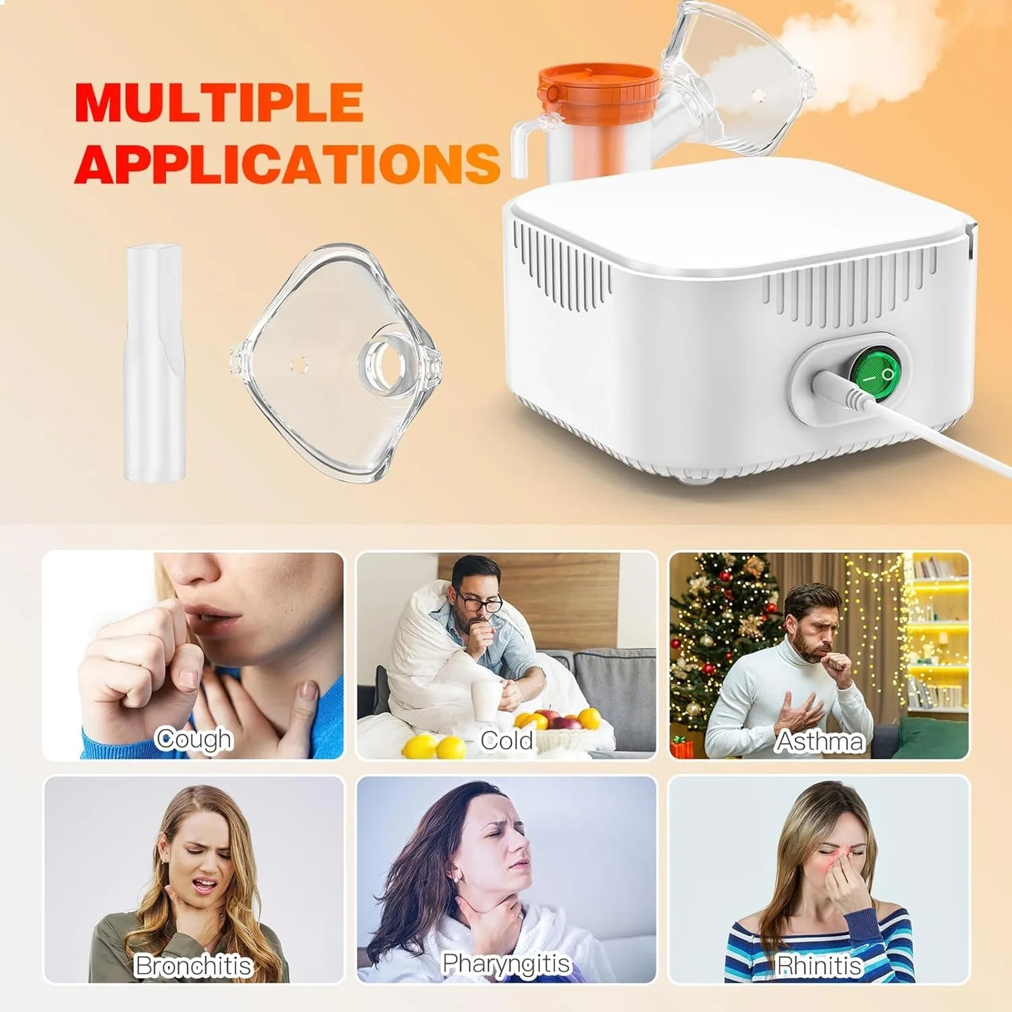 Compressor Nebulizer Oxygen Inhalation Device Portable Nasal Humidifier
