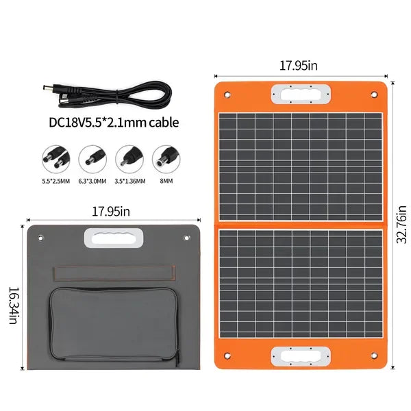 Portable CPAP Battery Power Station 166Wh With Solar Panel