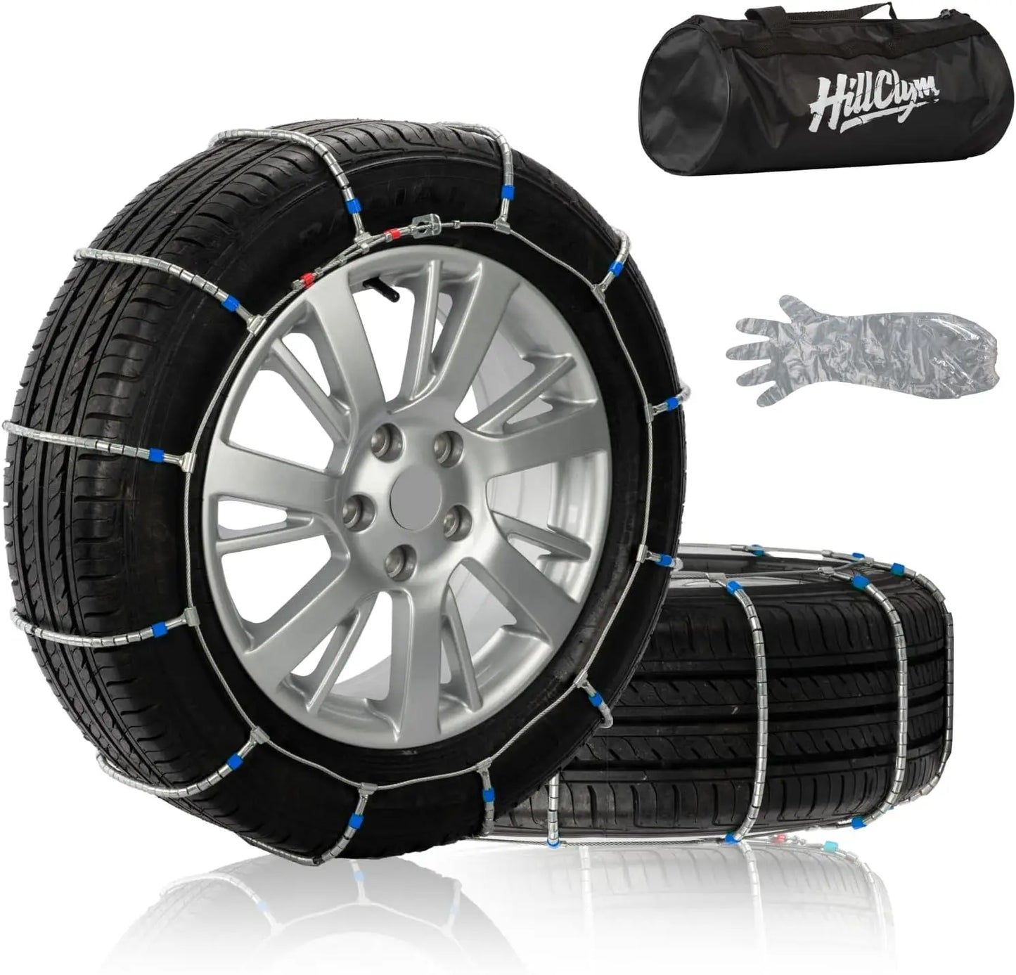 Quick-Fit Snow Chains For Cars, Light Trucks And SUVs Easy-Install