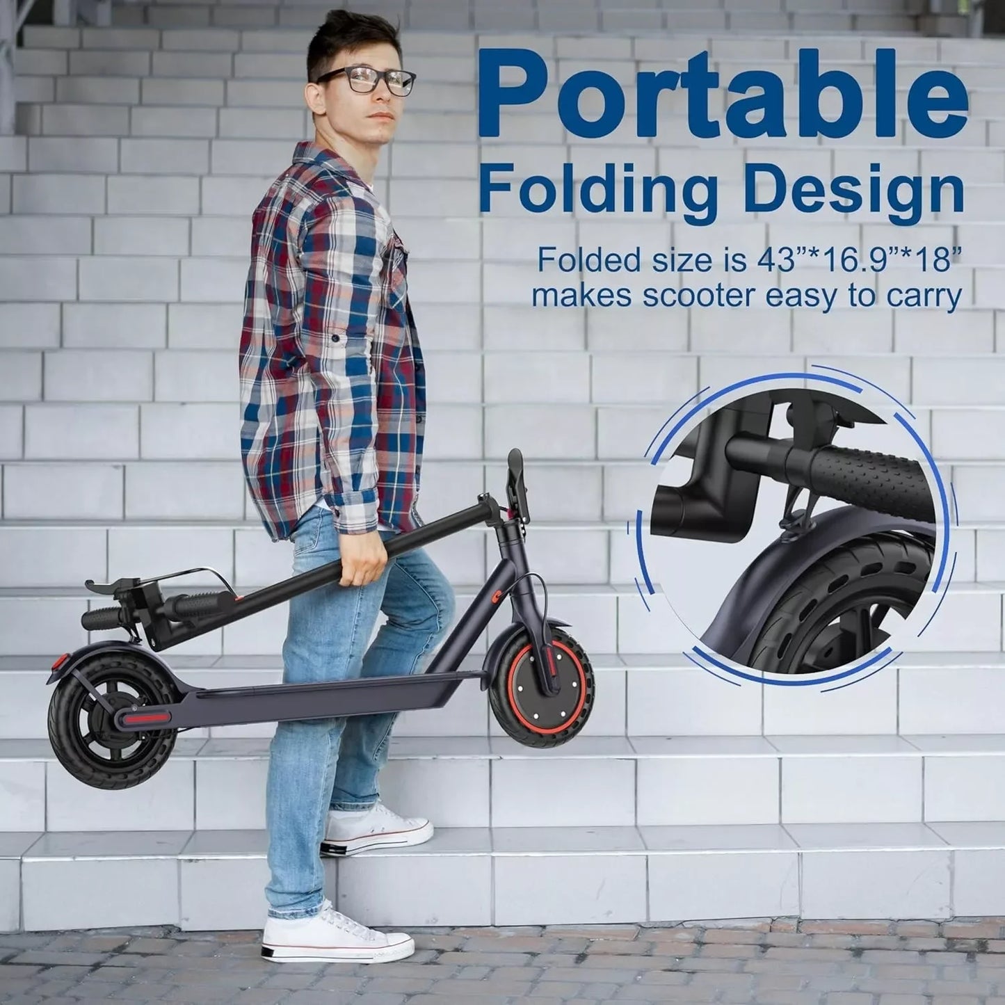 Ladped LP60 Electric Scooter 350W 19MPH Foldable 16 Mile Range