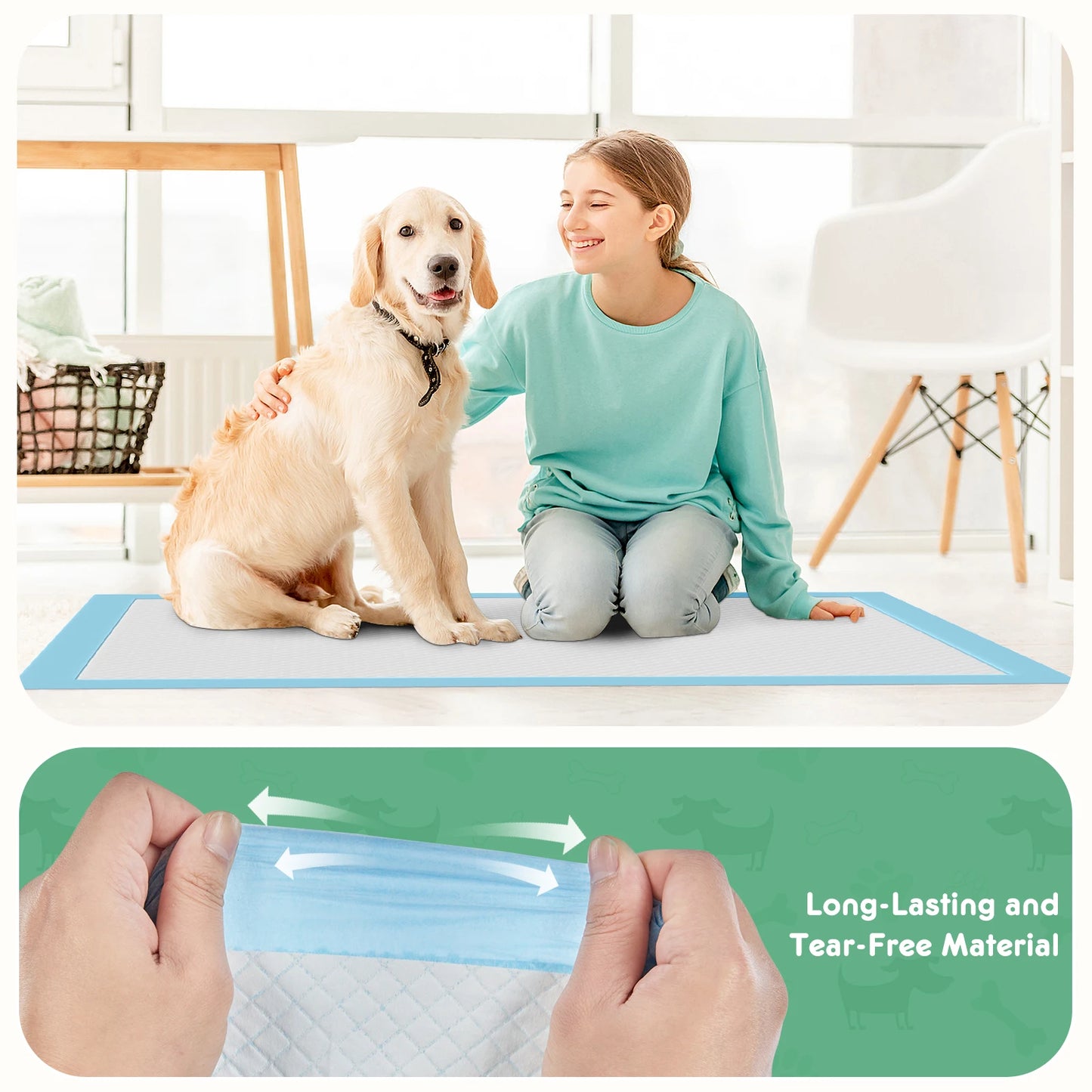 NONEDog Litter Quick Drying Super Absorbent Disposable Pet Underpads
