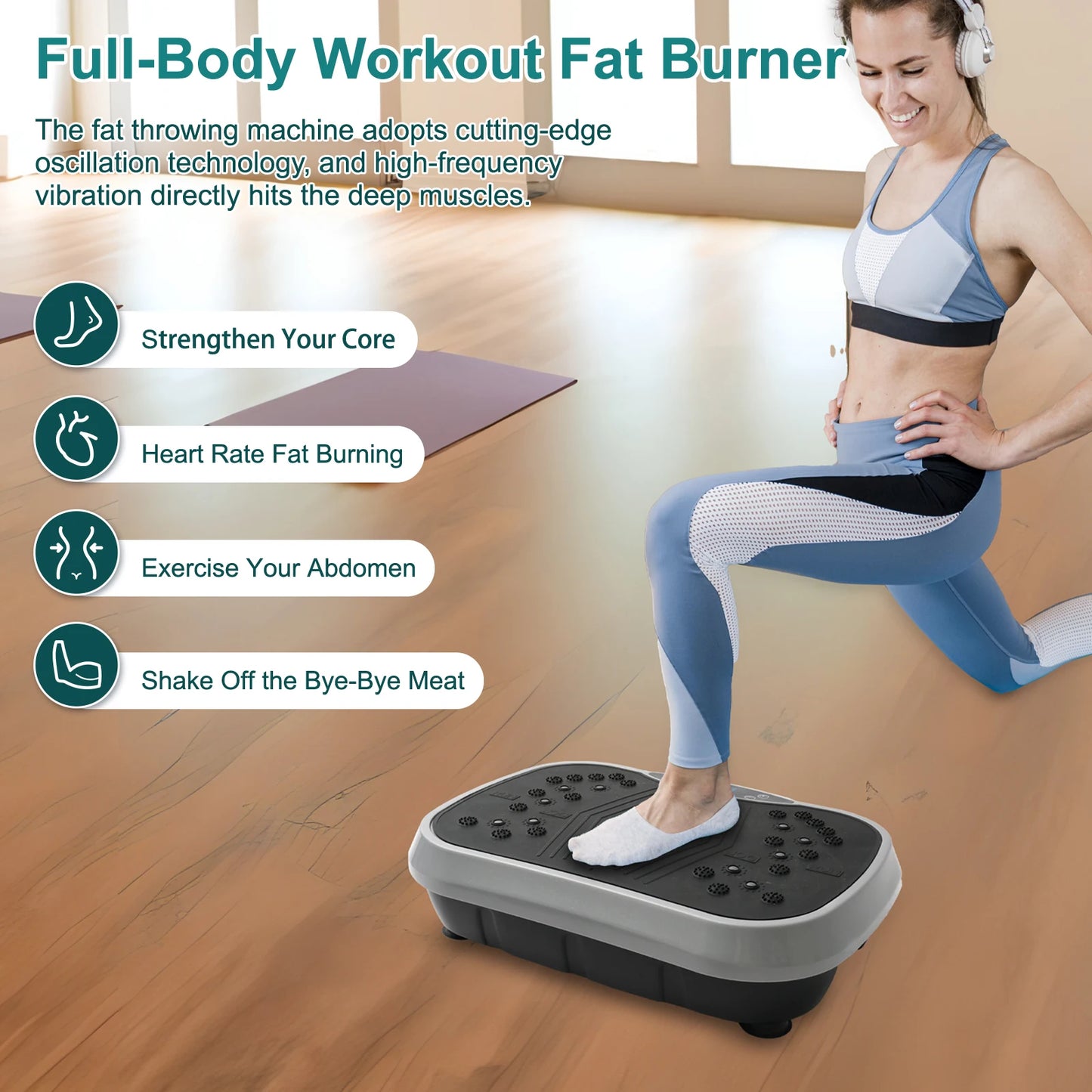 N Vibration Plate Exercise Machine for Whole Body Fat Burning