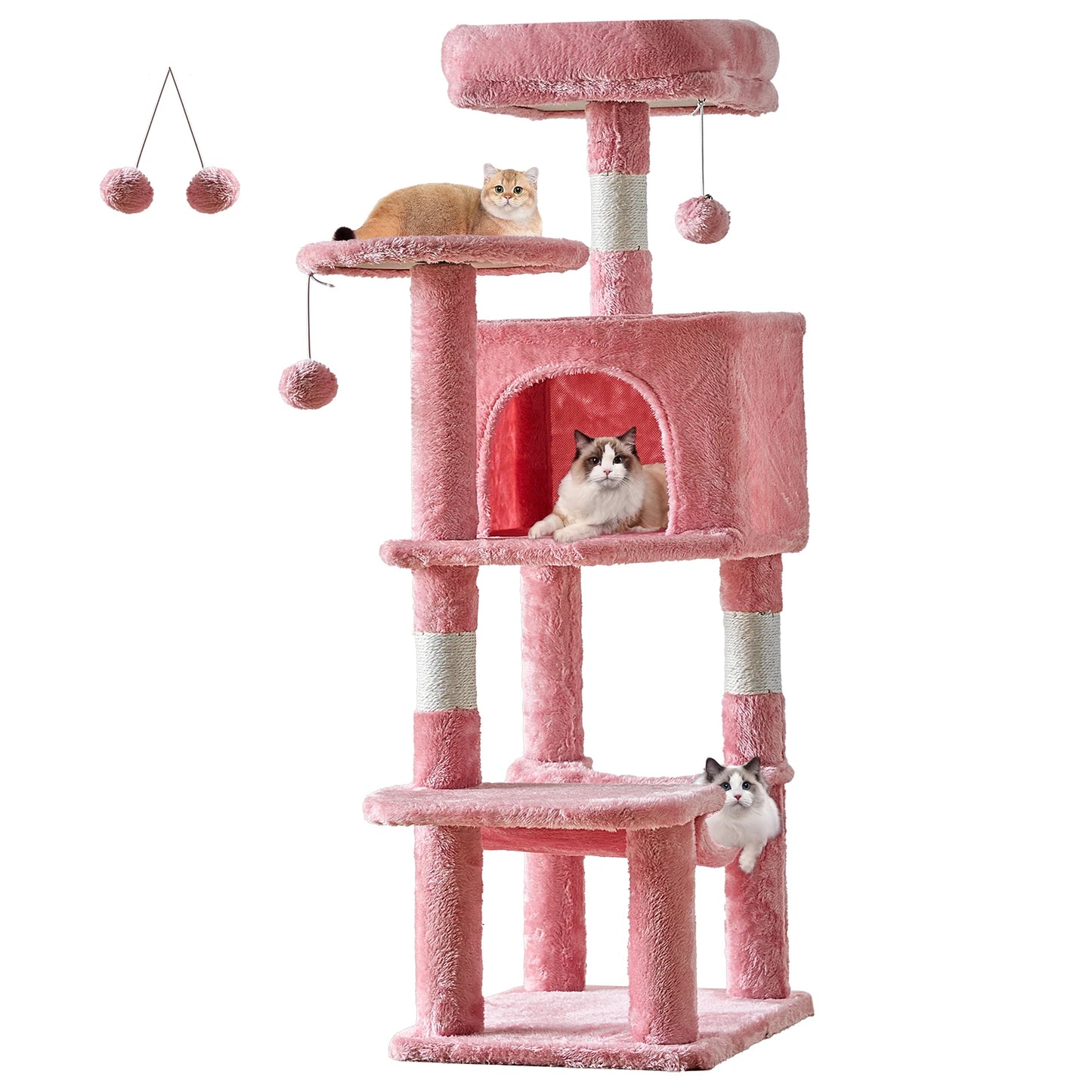 JHK Cat Tree Tower Indoor Multi-Cat Play and Scratching Posts
