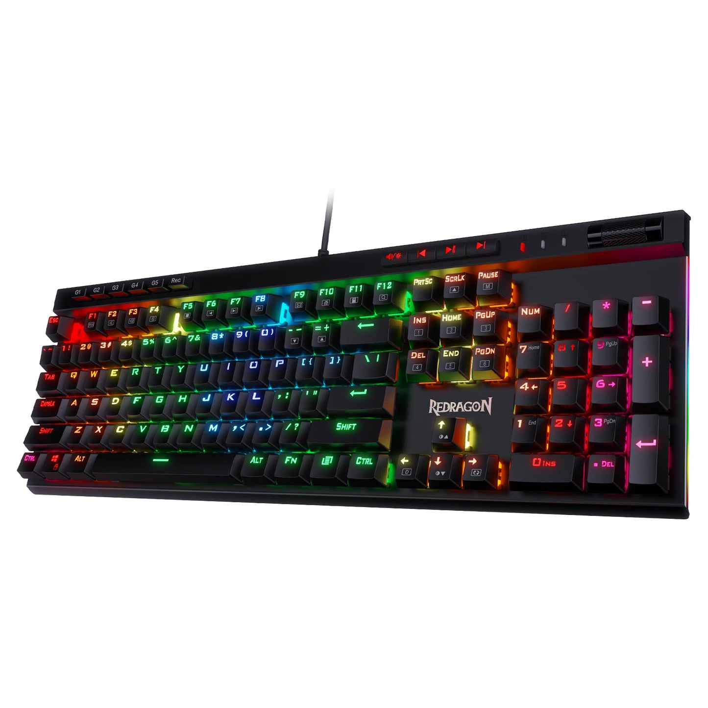 Redragon K580 VATA RGB Mechanical Keyboard Backlit With Macro Keys