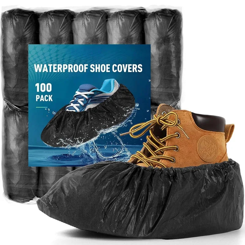 Disposable Boot Shoe Covers Non Slip For Indoor Home Workplace