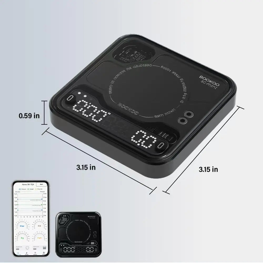 Digital Coffee Scale With Timer Bluetooth USB C Rechargeable
