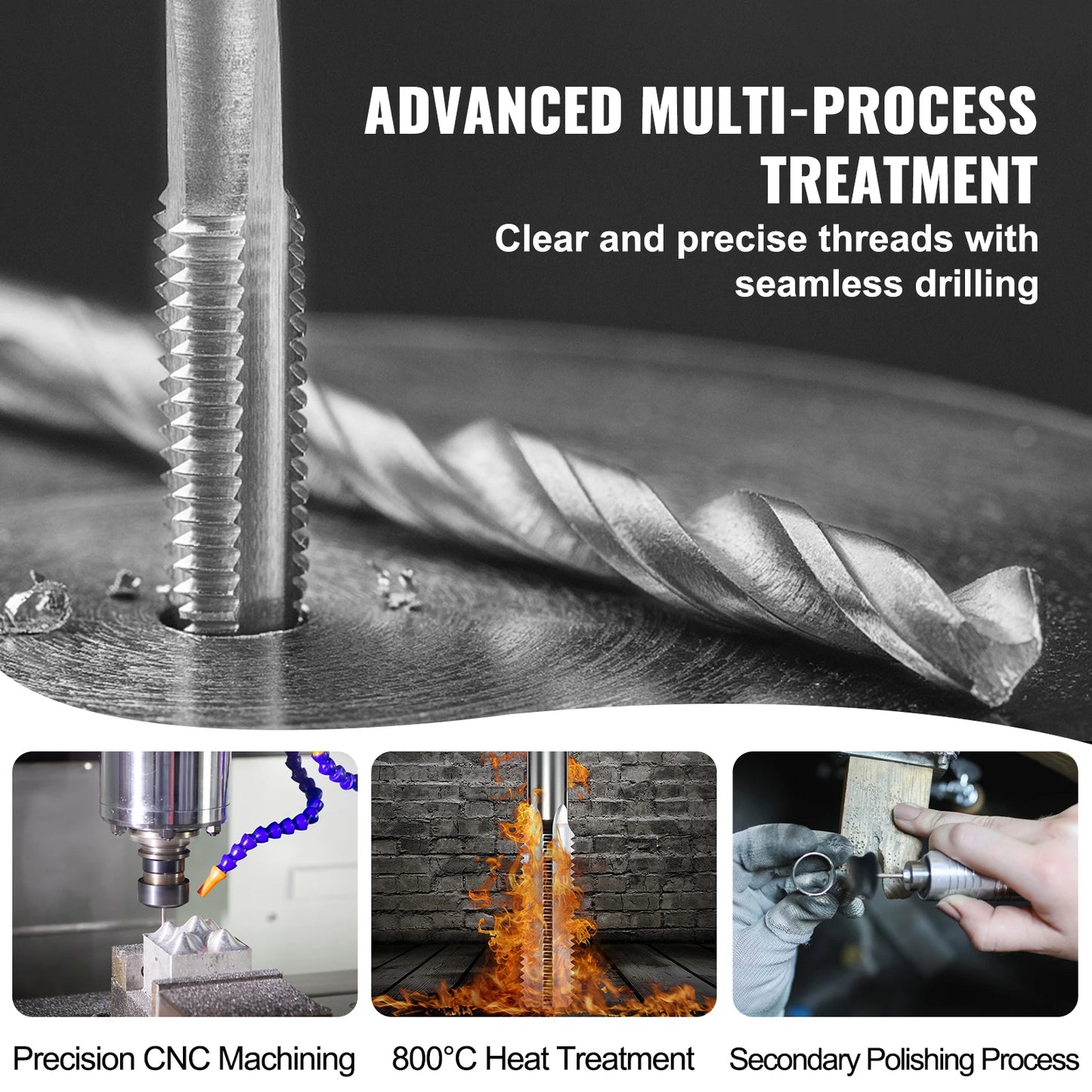 Tap and Die Set Bearing Steel for Metric SAE Threads