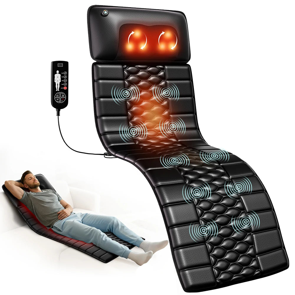 HIMOUTA Shiatsu Full Body Massage Mat With Heat Detachable Pad