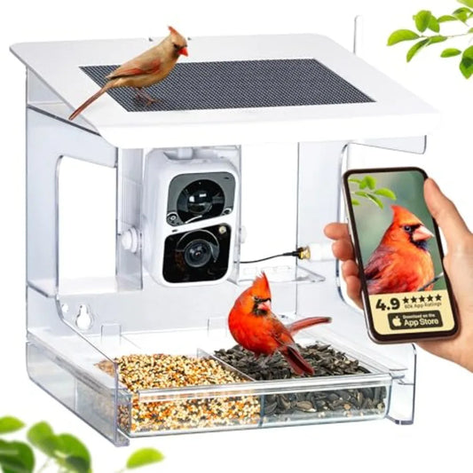 SHXI Smart Bird Feeder With Camera AI BirdID 3MP Images