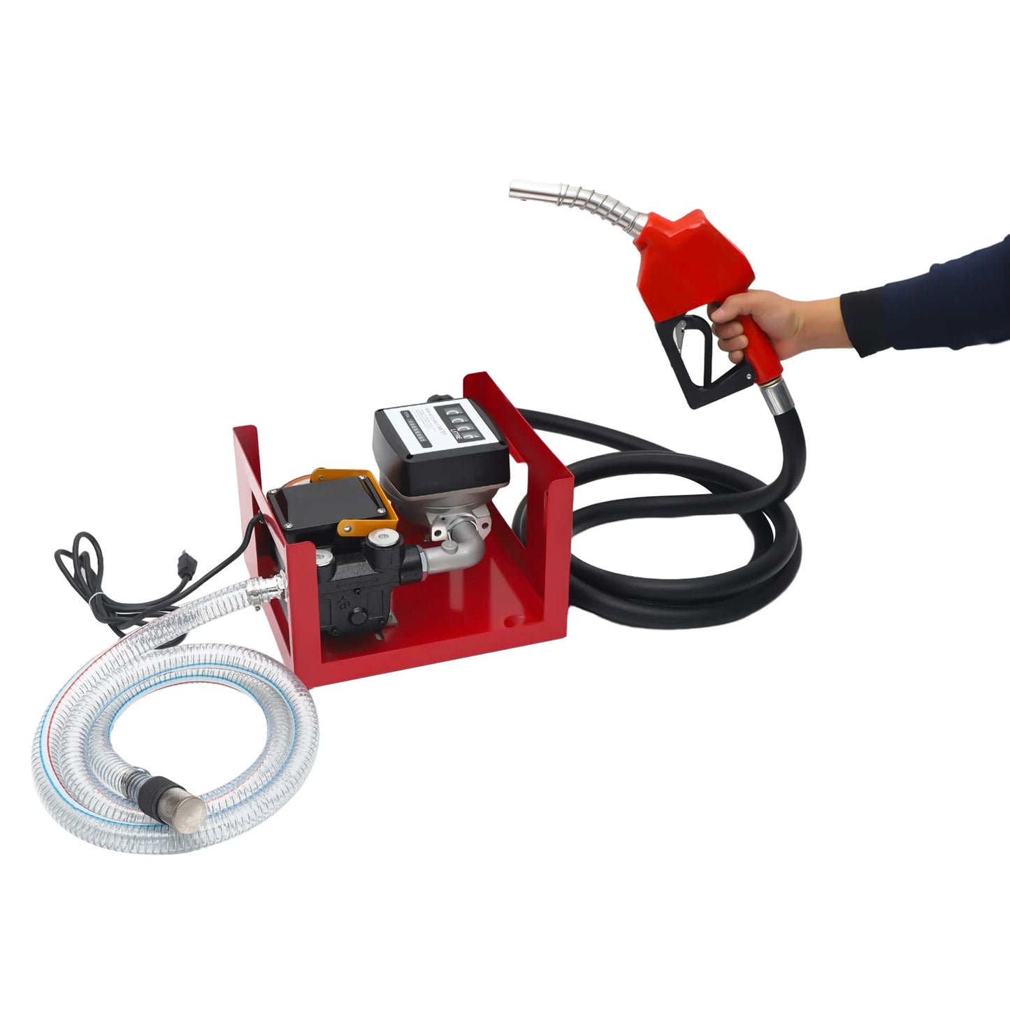 Bymaocar Electric Diesel Transfer Pump 110V 550W With Nozzle Meter