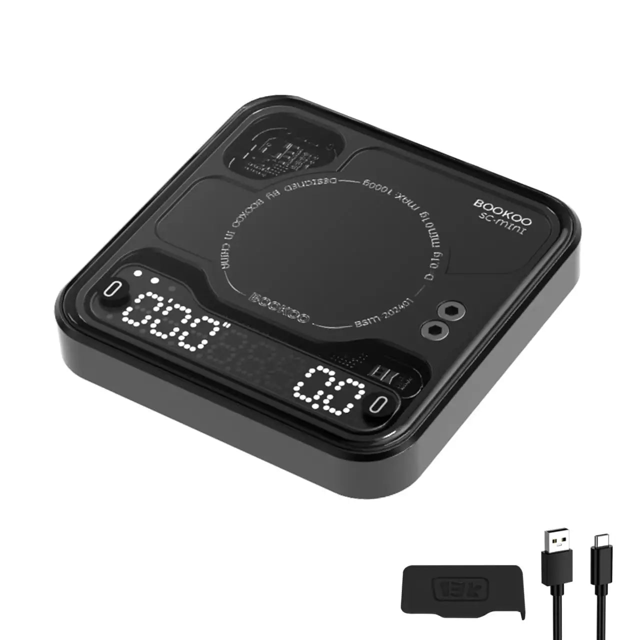 Digital Coffee Scale With Timer Bluetooth USB C Rechargeable