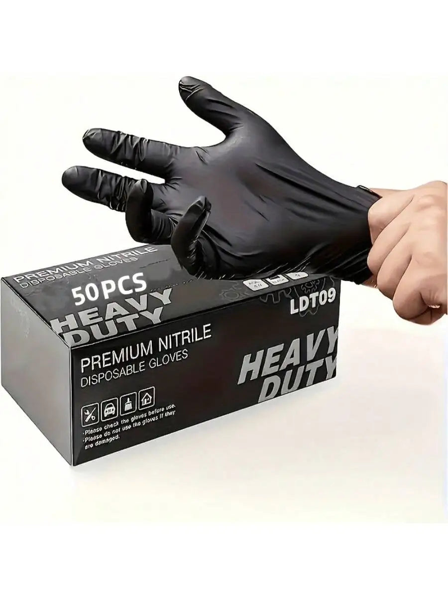 NONECN Nitrile Gloves Heavy Duty Disposable 100pcs